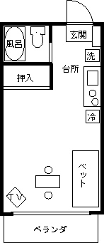 水戸ウィークリーマンションの間取図