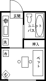 水戸ウィークリーマンションの間取図