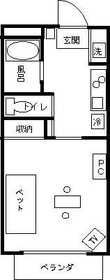 水戸ウィークリーマンションの間取図