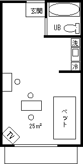 水戸ウィークリーマンションの間取図